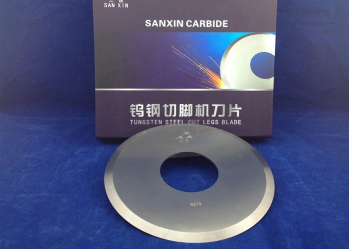 Costum Tungsten Steel Blade , Tungsten Steel Disk Blad Cemented Carbide Material