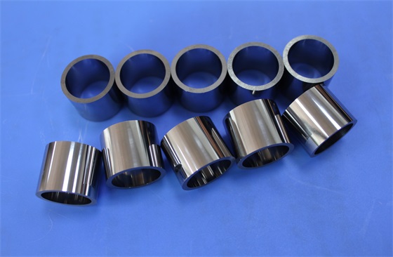 Large Cavities Steel Cylinder Sleeve , Round Carbide Wear Parts Sleeve 0