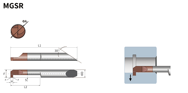 MGSR Grooving Internal Boring Tool High Efficiency For Mini CNC Turning Lathe 0