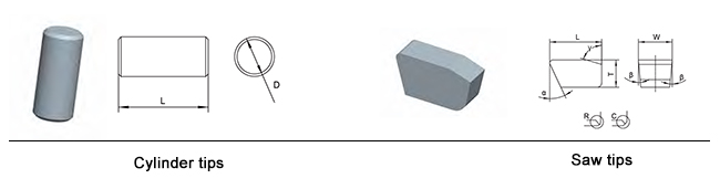 Sawing Tungsten Carbide Tip  Cylinder Tips For Wood Working Cutting Tools 1