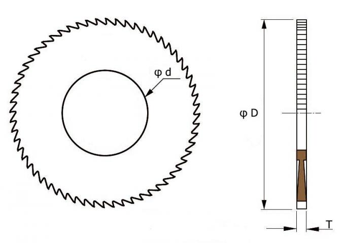 High Hardness Tungsten  Solid Carbide Saw Blades For Grooving And Parting-Off 2