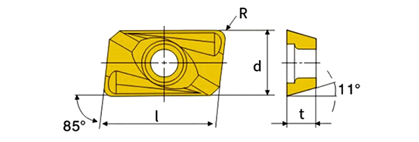 APMT1135PDER Carbide Milling Parts Inserts for CNC Lathe 0