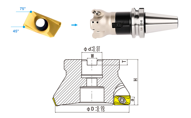 Anti-Vibration  Carbide Milling Inserts RAP300R Clamping Holder 0