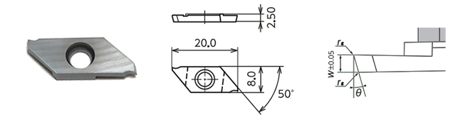 CTP CNC Cnc Grooving Insert Parting Off Inserts For Processing Steel Small Parts 1