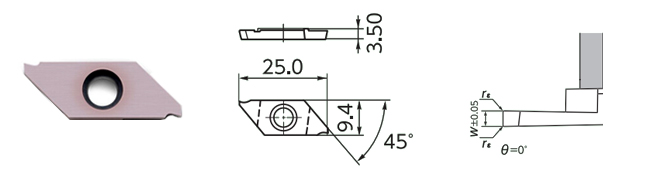 CTP CTPA CNC Carbide Grooving Insert Cutting For Processing Steel Small Parts 1