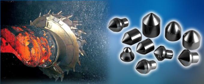 Conical Cemented Carbide Buttons Customized Design Good Impact Resistance 1